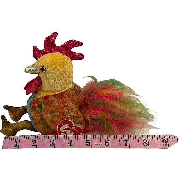 Ty Beanie Baby Chinese Zodiac Series Rooster Pristine with Tags - Picture 6 of 8